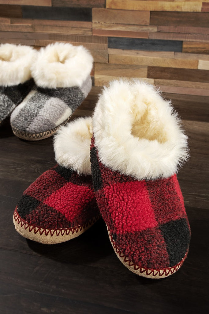 Red deals bootie slippers