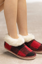 Buffalo Check Bootie Slippers Black or Red