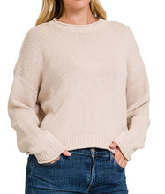 SALE was $34 It's the Weekend Cotton Sweater/ Red, Beige, Ivory, Grey
