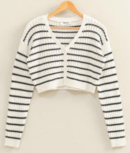 Striped Sweater Cardigan