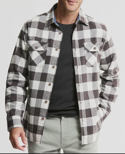 Men's Flannel Shacket/Shirt Brown