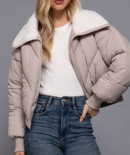 Puffer Jacket Brown, Taupe