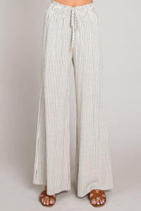 Linen Pant Taupe, Black, White (NEW)