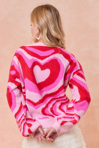 Retro Heart Sweater