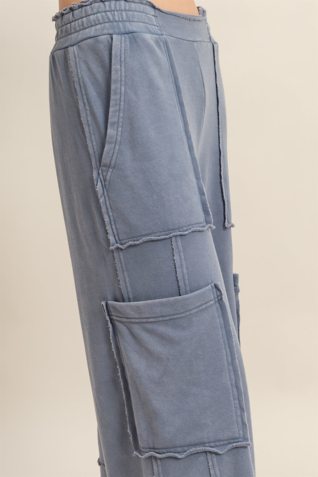 Utility Wide Leg Pants Chestnut, Dark Brown, Dusty Navy