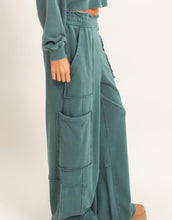 Utility Wide Leg Pants Blue, Black, Sage, Chestnut, Dark Brown, Navy, Green