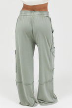 Utility Wide Leg Pants Blue, Black, Sage, Chestnut, Dark Brown, Dusty Navy