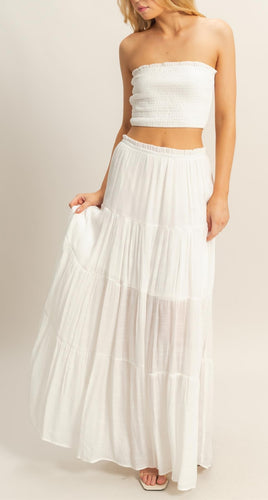 Skirt Set White