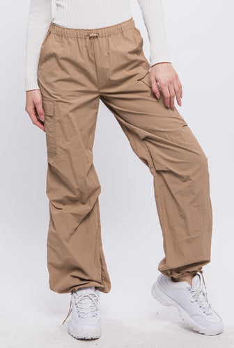 Parachute Cargo Pants Taupe, Olive SALE was $38