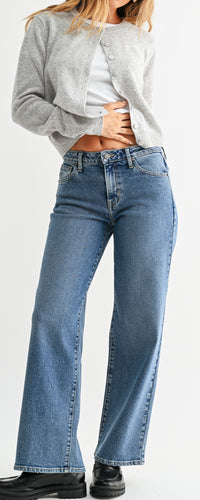 Mid Rise Wide Leg Jeans MADE IN USA