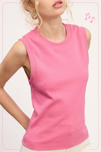 Essential Ribbed Tank, Click for colors