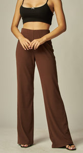 Soft Ribbed Pants Expresso