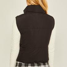 Reversible Puffer Vest Black, Coco, Ivory, Pink