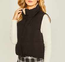 Reversible Puffer Vest Black, Coco, Ivory, Pink