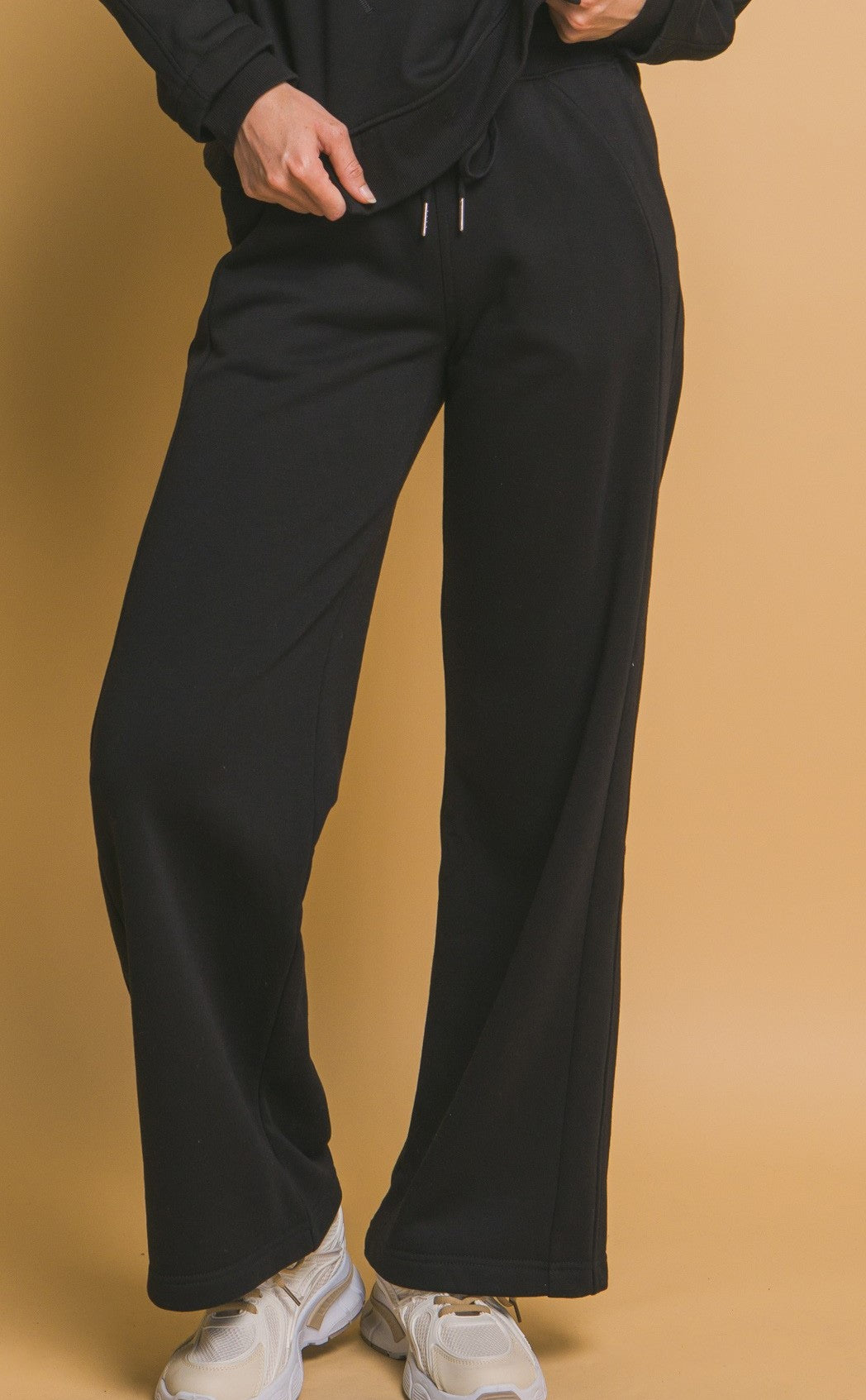 Wide Leg Sweatpants Black