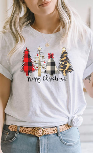 Merry Christmas Tree Tee Shirt