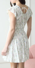 Smocked Waist V Neck Dress