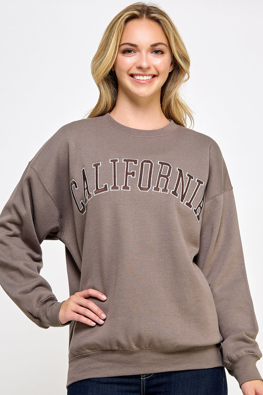 Cali Crew Sweat Shirt Fossil