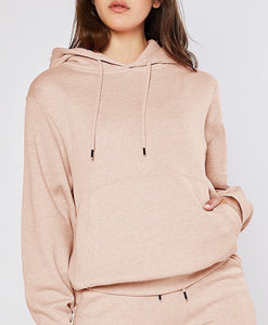 Boyfriend Scuba Hoodie Faded Pink