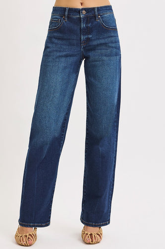 Risen Wide Leg Loose Jeans