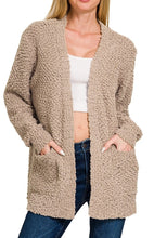 Cozy Up Cardigan Ash Mocha, Deep camel, Ivory, Beige