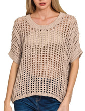 Crochet Cotton Sweater NEW COLORS-Brown, Green, Mocha        White, Jade, Blue