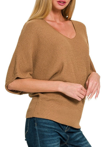 Perfect Transition Dolman Sweater Beige, Camel, Blue-Grey RESTOCKED