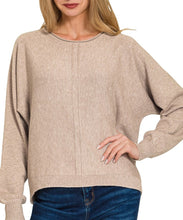 Front Seam Soft Sweater Grey, Ivory, Rust, Brown (Some extended sizes) RESTOCKED