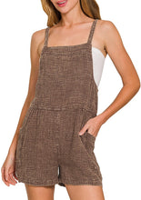 Gauze Romper Brown, Dusty Teal