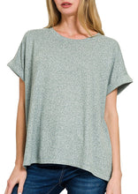 Super Soft Hacci Top, Black, Blue, Jade, Olive, Plum