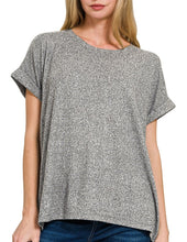 Super Soft Hacci Top, Black, Blue, Jade, Olive, Plum