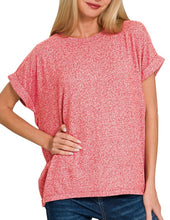 Super Soft Hacci Top, Black, Blue, Jade, Olive, Plum, Red