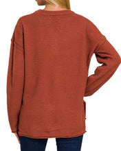 Henley Sweater Beige, Grey, Hunter Green, Rust