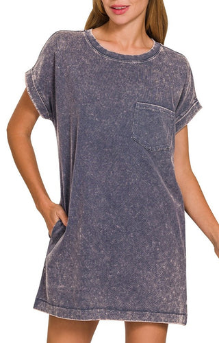 Washed Tee Shirt Dress