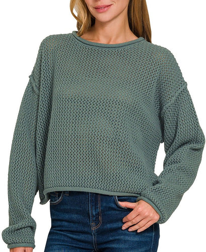 Open Knit Sweater