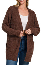 Cozy Up Cardigan Blue Grey, Brown, Mocha, Deep Camel, Beige