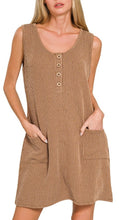 Ribbed Dress/Cover-up Brown, Ash Mocha