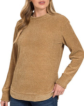 Chenille Soft Sweater, Ash Mocha, Camel, Grey, Ivory