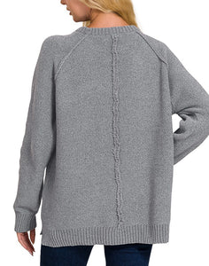 SALE was $36 Chenille Sweater/ Black, Mocha, Ocean Blue, NEW GREEN