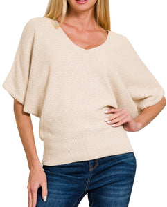 Perfect Transition Dolman Sweater Beige, Camel, Blue-Grey RESTOCKED