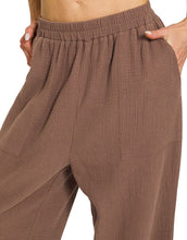 Gauze Pants Ash Grey, Brown