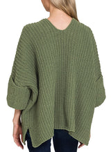 Oversized Cardigan Beige, Olive