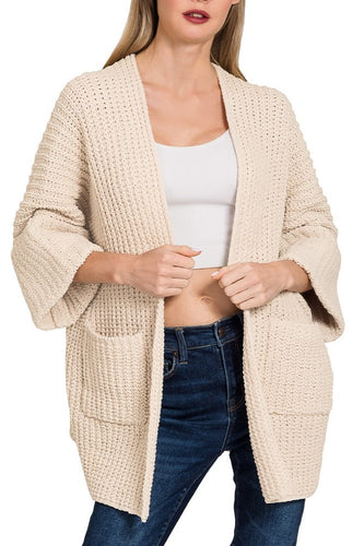 Oversized Cardigan Beige