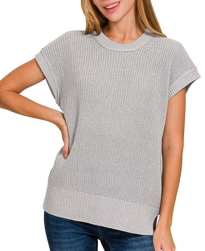 Relaxed Fit Sweater Vest