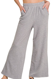 Comfy Slub Pants Black, Blue, Grey