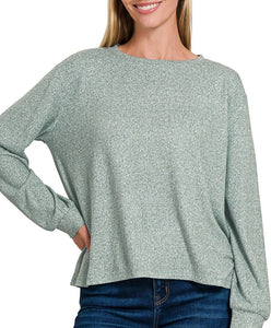 Super Soft Long Sleeve Hacci Top