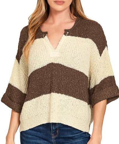 Autumn Vibes Stripe Sweater