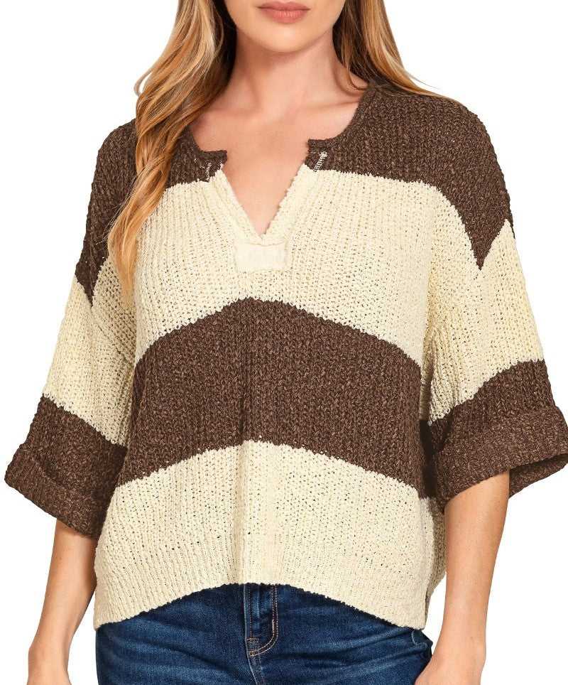 Autumn Vibes Stripe Sweater