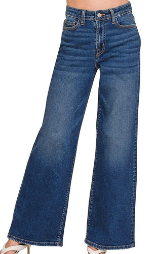 Wide Leg Denim Jeans