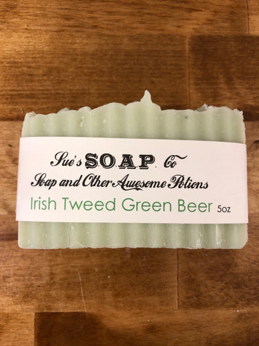 Irish Tweed Green Beer Soap